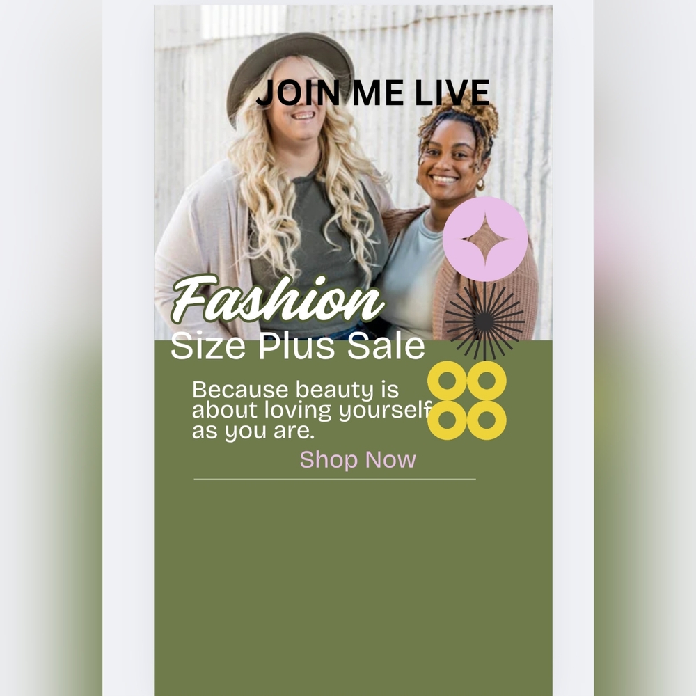 Join Me LIVE !! Plus Size Fashion Sale